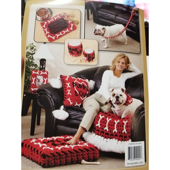 ANNIES CROCHET N WEAVE PUPPY LOVE 10 EASY PLAYFUL DESIGNS item379 - Picture 2 of 2